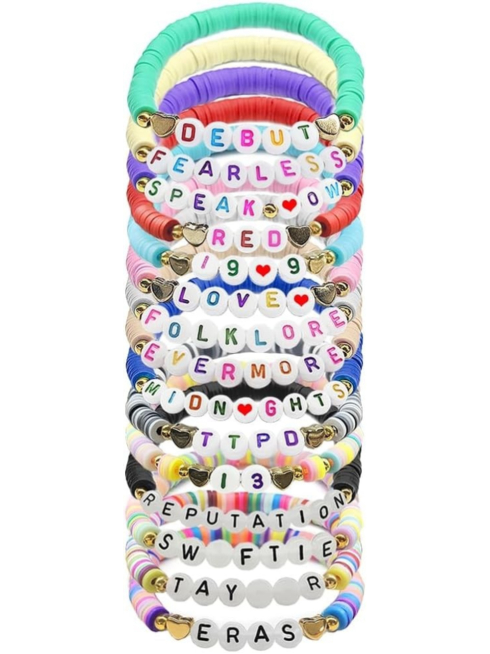 15 Pcs Swiftie Friendship Bracelets Album Inspired Letter Bracel